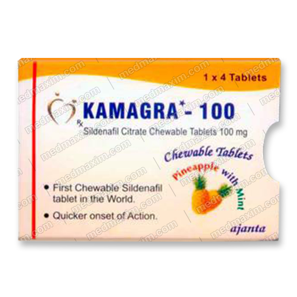 kamagra 100 chewable tablets pineapple with mint pill