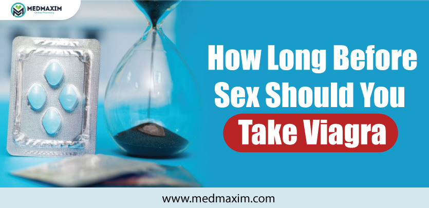 how long before sex should you take viagra
